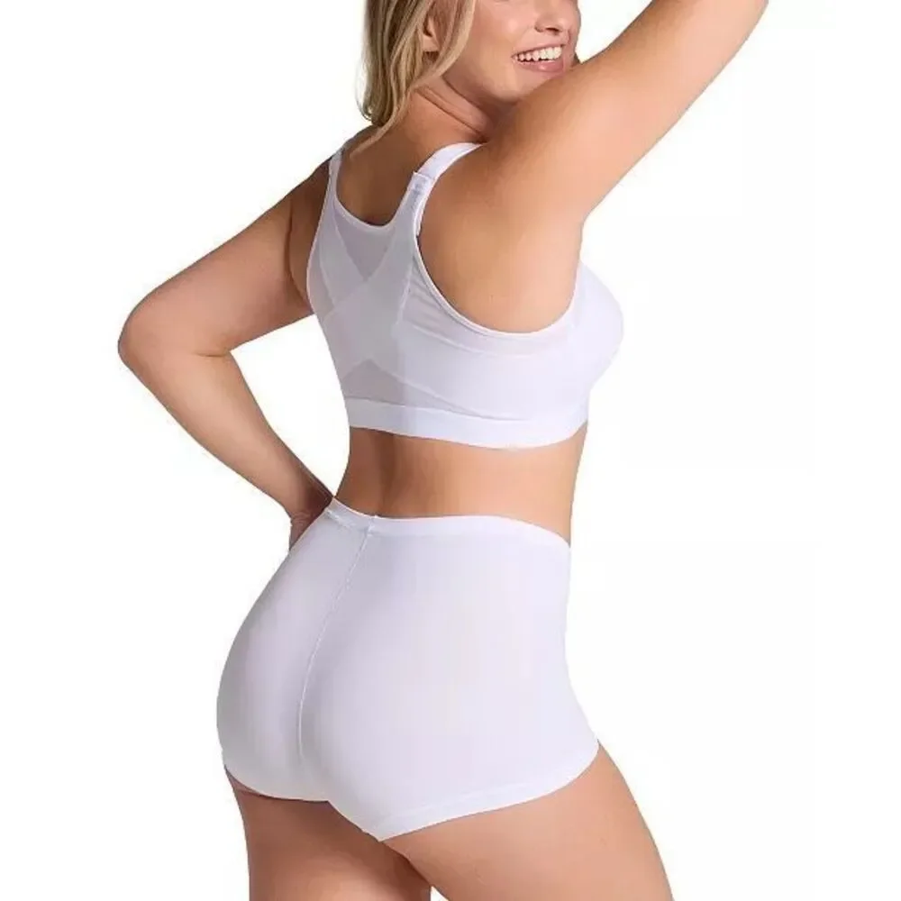Leonisa NWT Multi Functional Back Support Posture Corrector Wireless Bra White 4